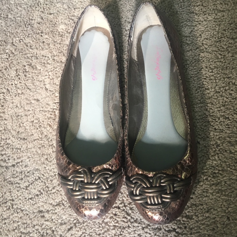 Metallic bronze flats - Picture 4 of 5